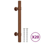VidaXL Handvatten 20 st 96 mm roestvrij staal bronskleurig