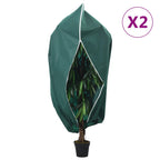 Vidaxl plantenhoezen met ritssluiting 2 st 70 g m² 1x1,55 m