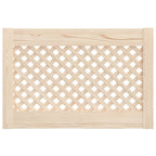 Vidaxl kastdeuren met latwerk 2 st 59,5x39,5 cm massief grenenhout