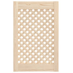 Vidaxl kastdeuren met latwerk 2 st 39,5x61,5 cm massief grenenhout