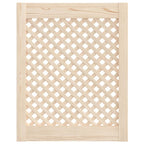 Vidaxl kastdeuren met latwerk 2 st 49,5x61,5 cm massief grenenhout