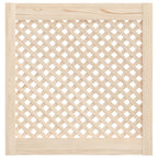 Vidaxl kastdeuren met latwerk 2 st 59,5x61,5 cm massief grenenhout