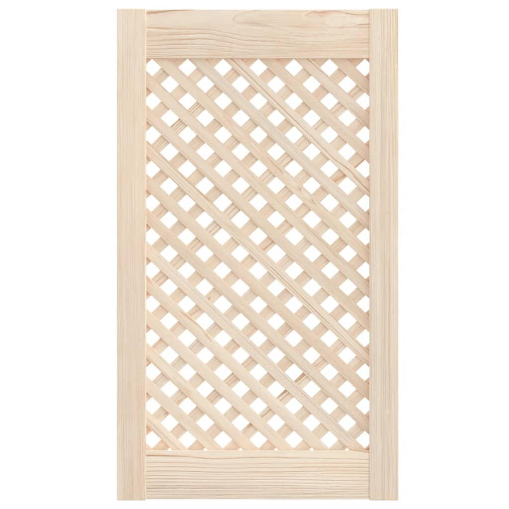 VidaXL Kastdeuren met latwerk 2 st 39,5x69 cm massief grenenhout