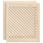 Vidaxl kastdeuren met latwerk 2 st 59,5x69 cm massief grenenhout