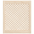 Vidaxl kastdeuren met latwerk 2 st 59,5x69 cm massief grenenhout