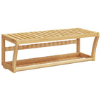 Vidaxl handdoekenrek wandgemonteerd 60x25x20 cm bamboe