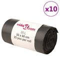 Vidaxl vuilniszakken 250 st 35 l zwart
