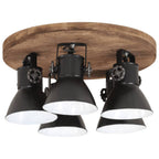 Vidaxl plafondlamp 25 w e27 50x50x25 cm zwart