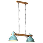 Vidaxl hanglamp 25 w e27 85x28x109 cm verweerd blauw
