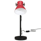 Vidaxl bureaulamp 25 w e27 17x17x60 cm verweerd rood