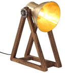 Vidaxl bureaulamp 25 w e27 30x17x40 cm antiek messingkleurig