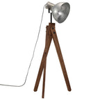 Vidaxl vloerlamp 25 w e27 45x45x120 cm vintage zilverkleurig