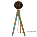 Vidaxl vloerlamp 25 w e27 45x45x120 cm meerkleurig
