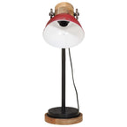 Vidaxl bureaulamp 25 w e27 18x18x60 cm verweerd rood