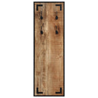 Vidaxl kapstok 35x8x110 cm massief ruw mangohout