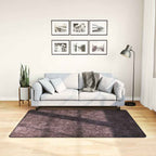 Vidaxl vloerkleed wasbaar anti-slip 120x170 cm antracietkleurig