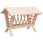 Vidaxl hooiruif voor konijnen 44x33x33 cm massief vurenhout