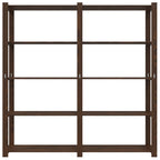 Vidaxl opbergrek 5-laags 170x38x170 cm massief grenenhout bruin