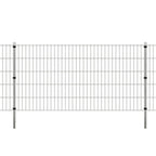 VidaXL Schuttingpalen 10 st 150 cm gegalvaniseerd staal zilverkleurig
