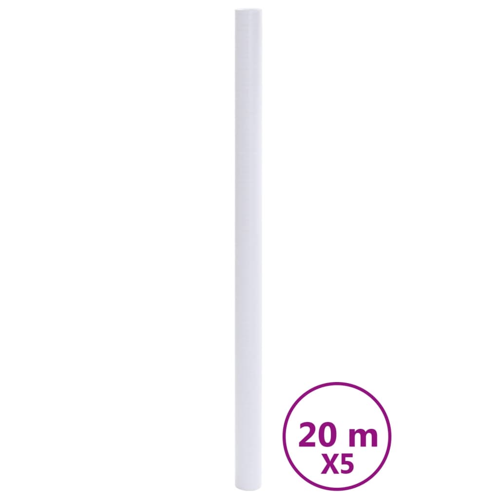 Vidaxl raamfolies mat pvc wit