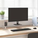 Vidaxl monitorstandaard 100x20x8 cm gehard glas en metaal wit