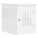 Vidaxl hondenbench 55x80x68 cm bewerkt hout wit