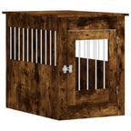 Vidaxl hondenbench 55 x 80 x 68 cm bewerkt hout gerookt eikenkleurig