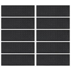 Vidaxl trapmatten 10 st 25x75 cm rubber