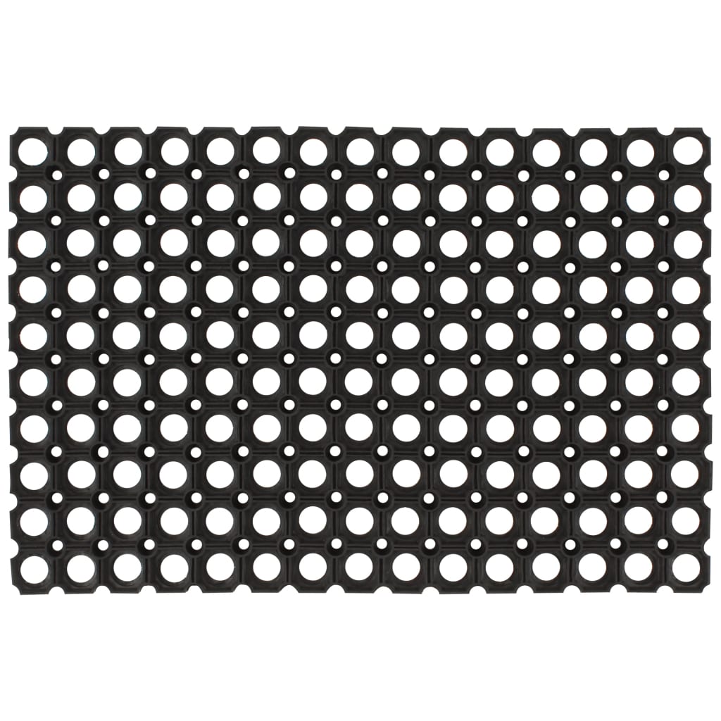 Vidaxl deurmat rechthoekig 60x80 cm rubber