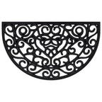 Vidaxl deurmat halfrond 45x75 cm rubber