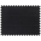 Vidaxl rubbertegel 12 mm 90x120 cm zwart