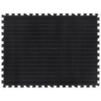 Vidaxl rubbertegel 12 mm 90x120 cm zwart