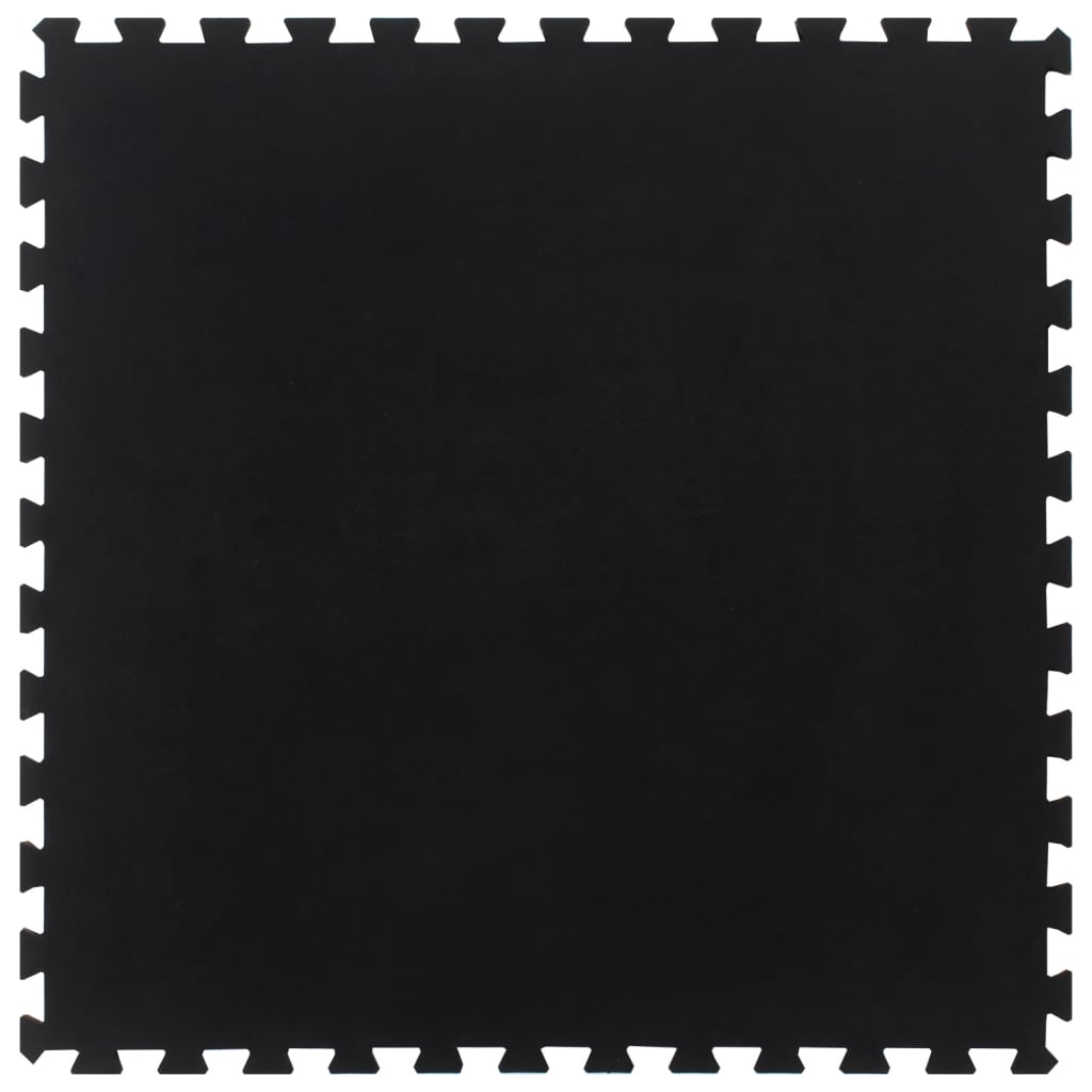Vidaxl rubbertegel 12 mm 100x100 cm zwart