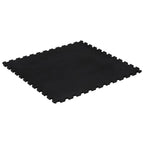 Vidaxl rubbertegel 12 mm 100x100 cm zwart