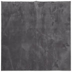 Vidaxl vloerkleed huarte laagpolig zacht wasbaar 240x240 cm antraciet