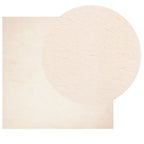 Vidaxl vloerkleed huarte laagpolig zacht wasbaar 200x200 cm beige
