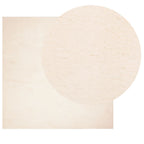 Vidaxl vloerkleed huarte laagpolig zacht wasbaar 240x240 cm beige