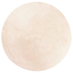 Vidaxl vloerkleed huarte laagpolig zacht wasbaar ø 120 cm beige