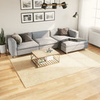 Vidaxl vloerkleed huarte laagpolig zacht wasbaar 200x280 cm crème