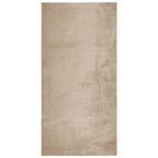 Vidaxl vloerkleed huarte laagpolig zacht wasbaar 100x200cm zandkleurig