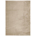 Vidaxl vloerkleed huarte laagpolig zacht wasbaar 240x340cm zandkleurig