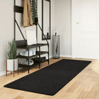 Vidaxl vloerkleed huarte laagpolig zacht wasbaar 80x250 cm zwart