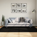 Vidaxl vloerkleed huarte laagpolig zacht wasbaar 140x200 cm zwart
