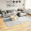 Vidaxl vloerkleed huarte laagpolig zacht wasbaar 200x280 cm blauw