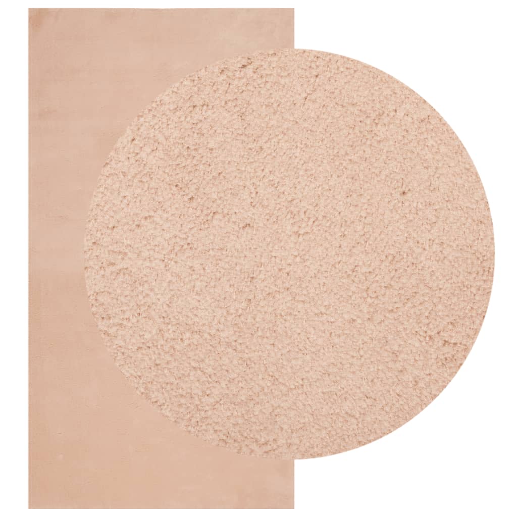 Vidaxl vloerkleed huarte laagpolig zacht wasbaar 80x150 cm roze
