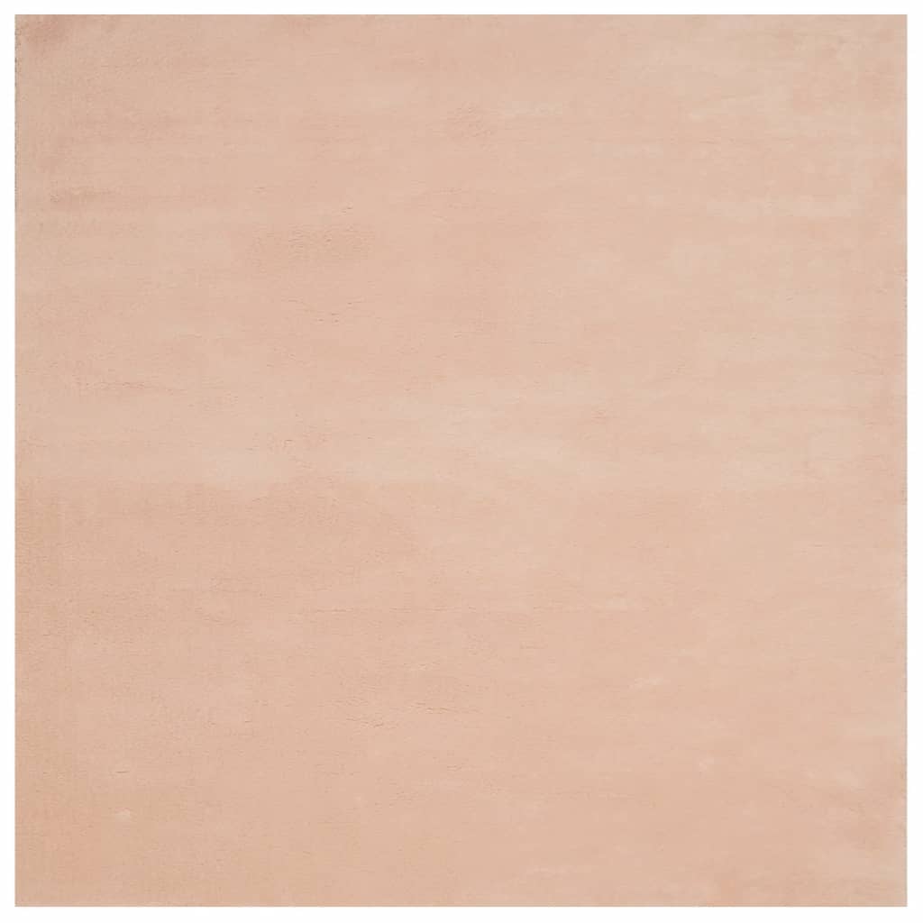 Vidaxl vloerkleed huarte laagpolig zacht wasbaar 240x240 cm roze