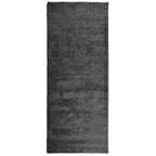Vidaxl vloerkleed pamplona shaggy hoogpolig modern 80x200 cm antraciet