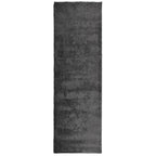 Vidaxl vloerkleed pamplona shaggy hoogpolig modern 80x250 cm antraciet