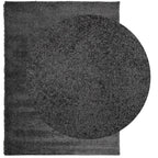 Vidaxl vloerkleed pamplona shaggy hoogpolig 240x340 cm antraciet