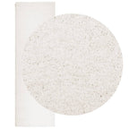 Vidaxl vloerkleed pamplona shaggy hoogpolig modern 80x250 cm crème